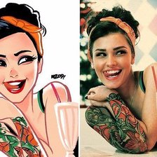 Схема вышивки «портрет 2»