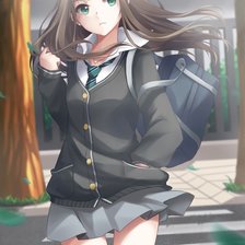 Схема вышивки «школьница»