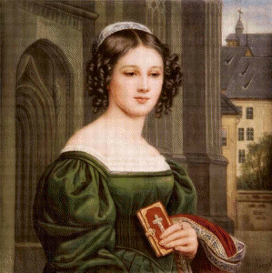 портрет девушки - девушка, портрет, романтика - предпросмотр