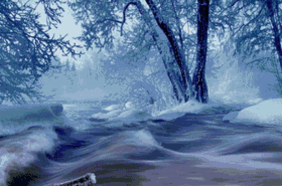 картины художников - зима - предпросмотр