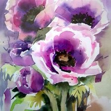 Схема вышивки «Цветочные акварели Jean-Claude Papeix № 2»