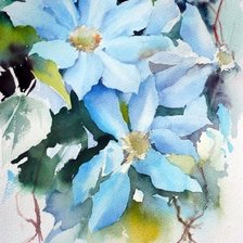 Схема вышивки «Цветочные акварели Jean-Claude Papeix № 5»