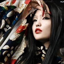 Схема вышивки «гейша»