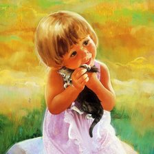 Схема вышивки «Девочка»