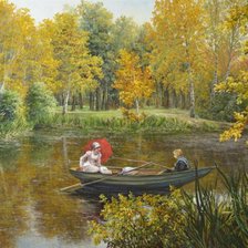 Схема вышивки «На речке»