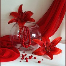 Схема вышивки «красный цвет»