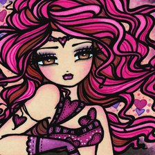 Схема вышивки «красотка»