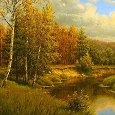 Схема вышивки «пейзаж»