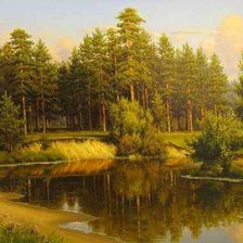 Схема вышивки «пейзаж»