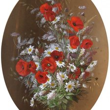 букет полевых цветов