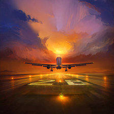 Схема вышивки «Последний полет»