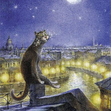 Схема вышивки «Кот звездочет»