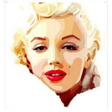Схема вышивки «Мэрилин Монро»