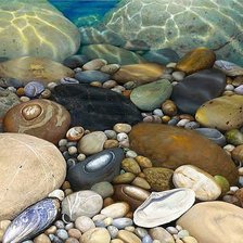 Схема вышивки «Фон. Морское дно. Камни.»