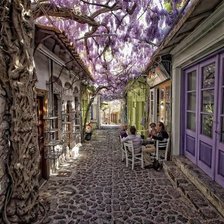 Схема вышивки «улочка»