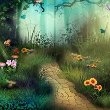 Схема вышивки «тропинка»