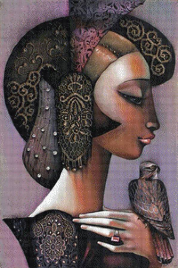 профиль - девушка, романтика, портрет - предпросмотр