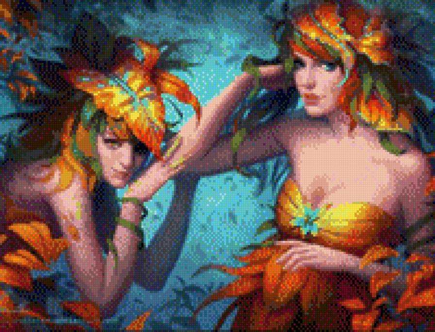 gamas con hojas - предпросмотр