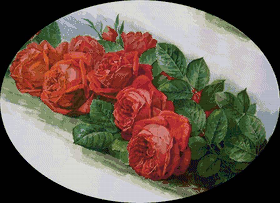 розы - художник paul de longpre - предпросмотр