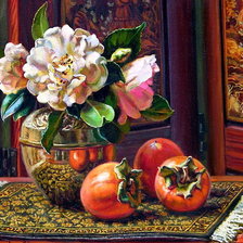 Схема вышивки «натюрморт с хурмой»