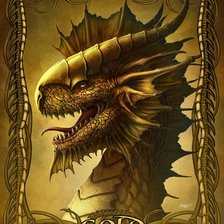 Схема вышивки «дракон GOLD»