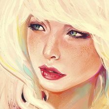 Схема вышивки «девушка»