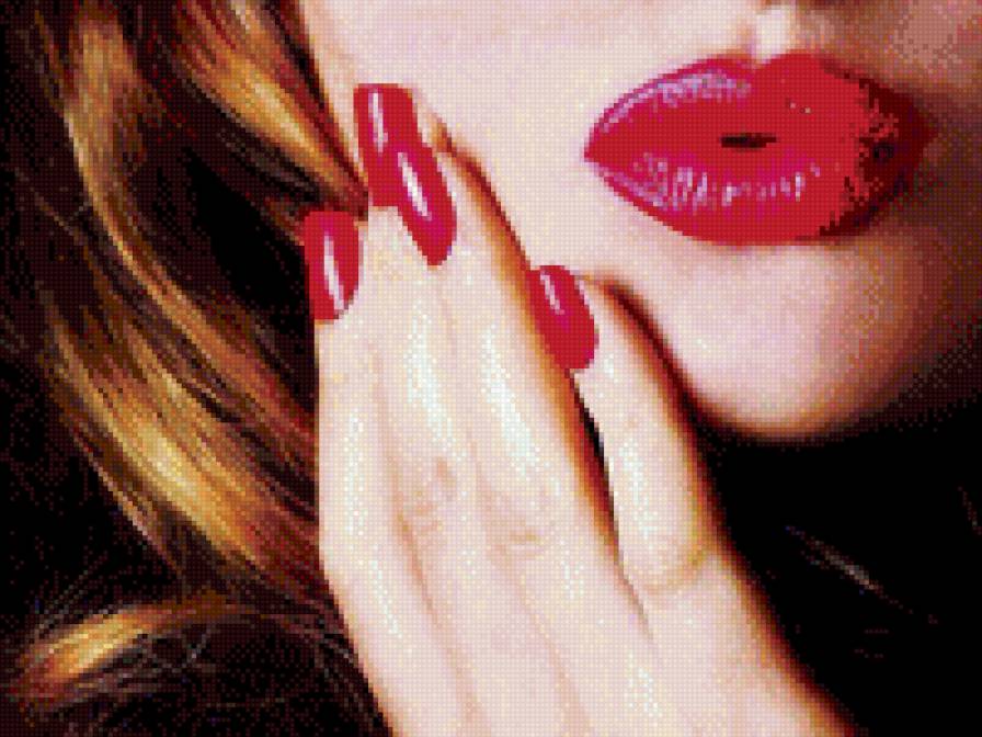 №1017920 - ногти, девушка, портрет, губы - предпросмотр