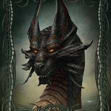 Схема вышивки «дракон BLACK»