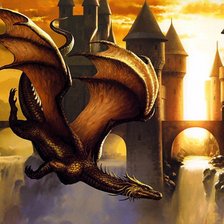 Схема вышивки «дракон»