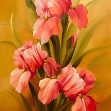 Схема вышивки «ирисы»