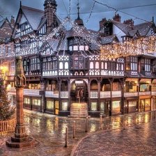 Схема вышивки «ночной Лондон»