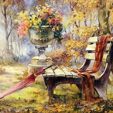 Схема вышивки «время листопада»