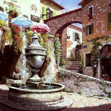 Sung Sam Park, фонтан, Сен-Поль-де-Ванс, Франция