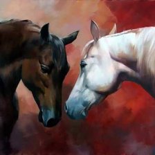 Схема вышивки «Caballos»