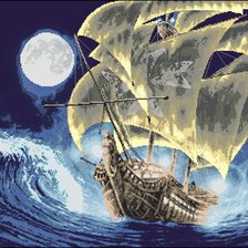 Схема вышивки «к дальним берегам»