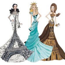 Схема вышивки «Barbies Turistas 3»