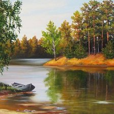 Схема вышивки «пейзаж»