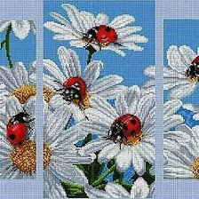 Схема вышивки «ромашки і сонечка»