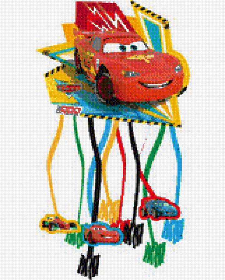 piñata Rayo McQueen - предпросмотр
