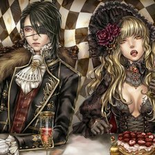 Схема вышивки «Вампиры»