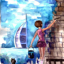 Схема вышивки «художница»