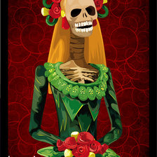 Схема вышивки «otra catrina»