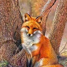 Схема вышивки «Лисичка»