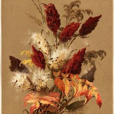 Схема вышивки «осенний букет»
