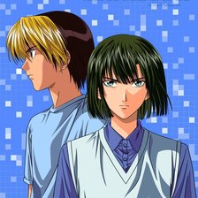 Схема вышивки «Акира и Хикару»