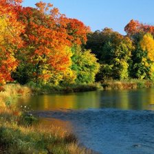 Схема вышивки «Река»