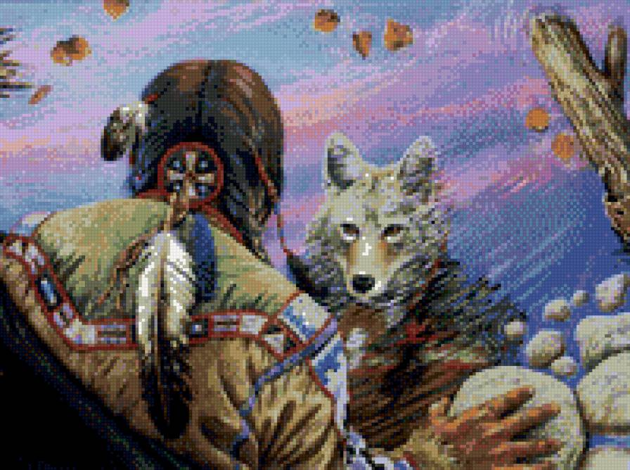 индеец-волк - индеец волк - предпросмотр