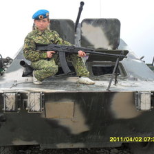 Сын (на танке)