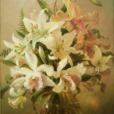 Схема вышивки «лилии»