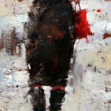 Схема вышивки «девушка с зонтом»